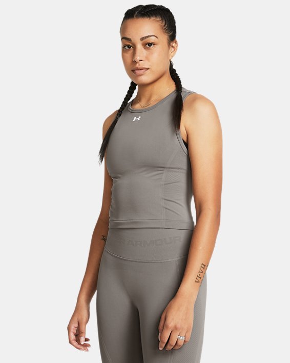 Women's UA Train Seamless Tank in Gray image number 0